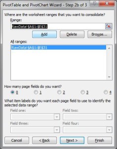 Unpivot Excel data - Pivot Wizard Step 2b